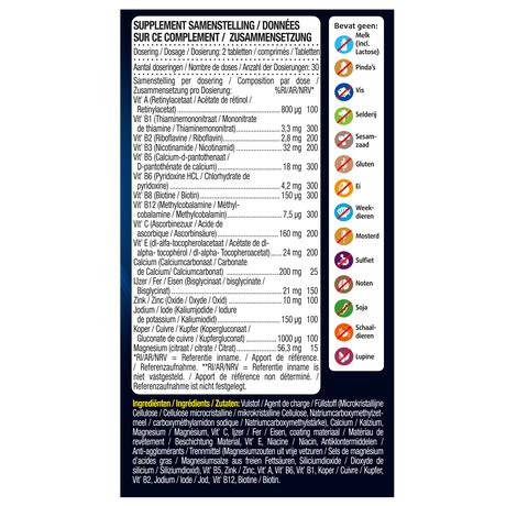 Lucovitaal Multi+ IJzer Energie Hoog Gedoseerd Tabletten 60 stuks