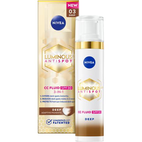 NIVEA Cellular Luminous630 CC Fluid SPF30 Deep 40 ML