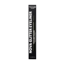 Trouble Maker Nova Glitter Liquid Eyeliner Pen Black Hole Black
