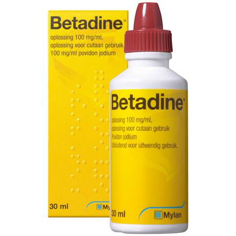 Betadine Oplossing 100 mg/ml Povidonjood 30 ML