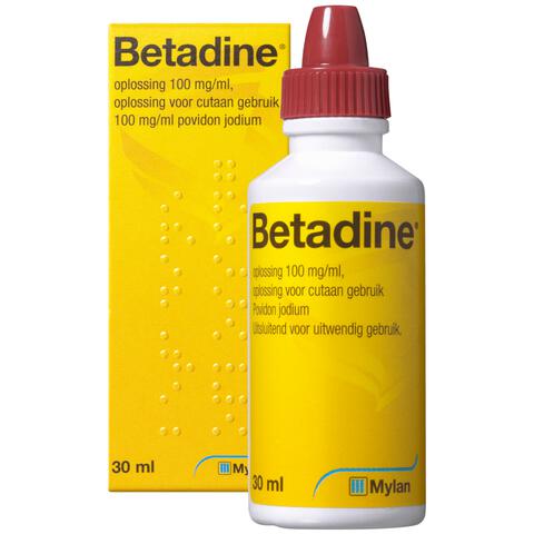 Betadine Oplossing 100 mg/ml Povidonjood 30 ML