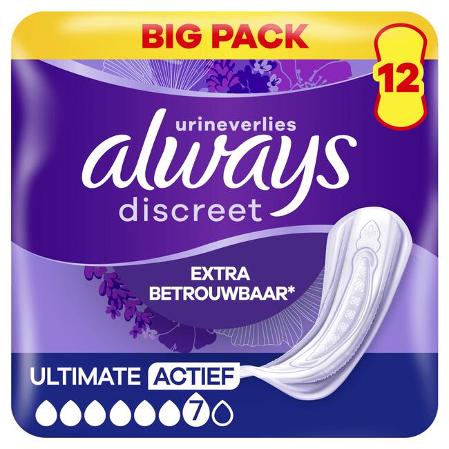Always Discreet Incontinentieverband Ultimate Day 12 stuks