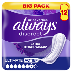 Always Discreet Incontinentieverband Ultimate Day 12 stuks
