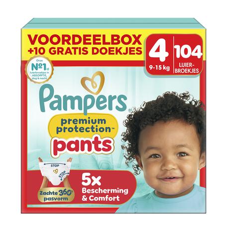Pampers Premium Protection Pants Voordeelbox Luierbroekjes Maat 4 9-15 kg 104 stuks