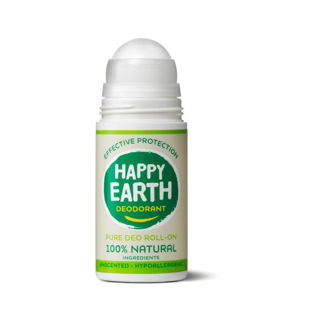 Happy Earth 100% Natuurlijke Unscented Deodorant Roller 75 ML