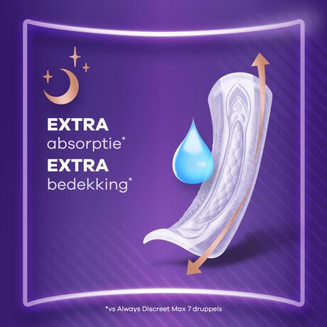 Always Incontinentieverband Discreet Maxi Night 6 stuks