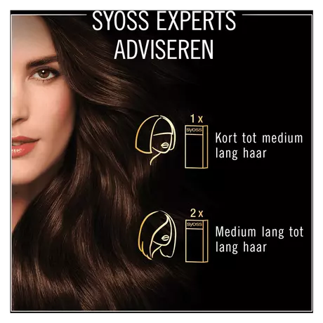 Syoss Oleo Intense Permanente Haarkleuring 4-86 Fluweelbruin/Châtain Velours 115 ML