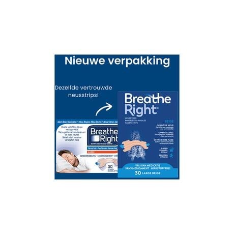 Breathe Right Neusstrips Large 30 stuks&nbsp;