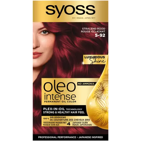 Syoss Oleo Intense Permanente Haarkleuring 5-92 Stralend Rood/Rouge Eclatant