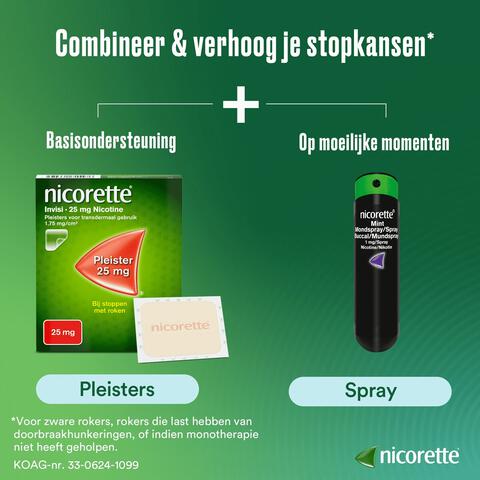Nicorette Pleister 25 MG Nicotine 14 Stuks
