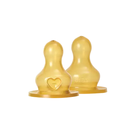 BIBS Flesspeen Slow Flow Latex 2 stuks