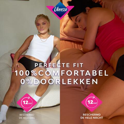 Libresse Intimawear Hipster Menstruatieondergoed Zwart Medium 1 stuk&nbsp;