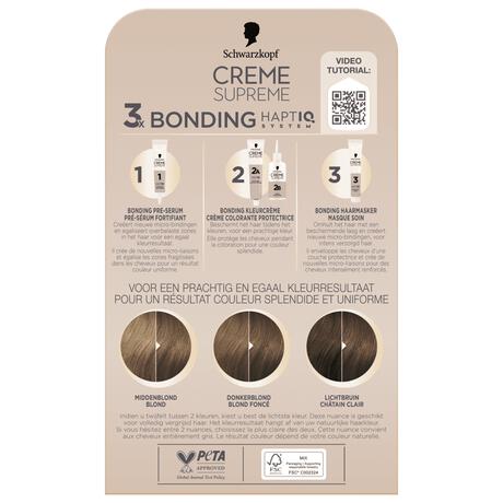 Schwarzkopf Creme Supreme Haarkleuring 7-42 Nude Beige Donkerblond
