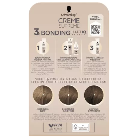 Schwarzkopf Creme Supreme Haarkleuring 7-42 Nude Beige Donkerblond