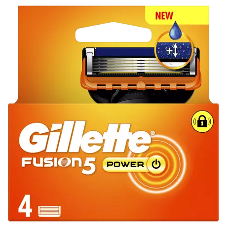 Gillette Fusion5 Power Navulmesjes 4 stuks