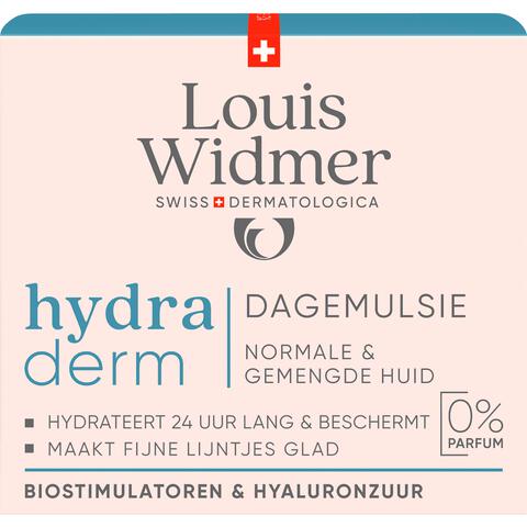 Louis Widmer Hydraderm Dagemulsie Zonder Parfum 50 ML