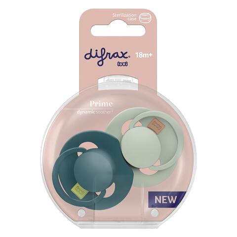Difrax LOVI Prime Fopspeen 18M+ Pistachio/Green 2 stuks