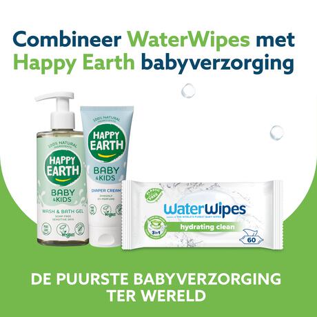 WaterWipes Hydrating Clean Billendoekjes 12x60 stuks