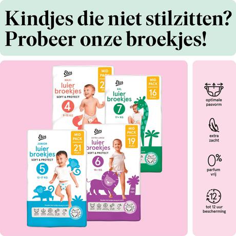 Etos Luiers XXL Maat 7 15+ kg Value Pack 28 stuks