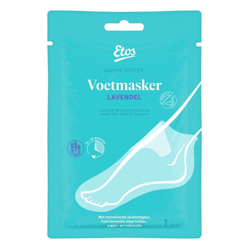 Etos Voetmasker Lavendel 1 paar