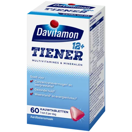 Davitamon Multi 12+ Kauwvitamines Aardbei 60 Stuks