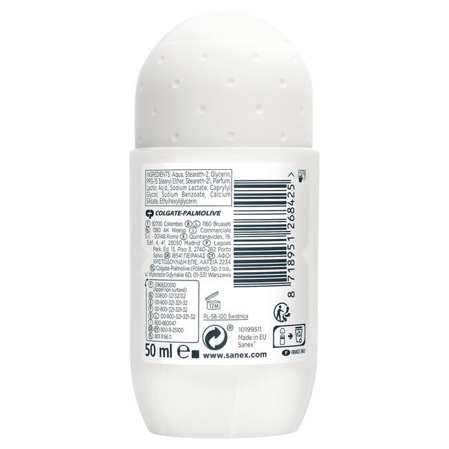 Sanex Zero% Respect & Control Deodorant Roller 50 ML