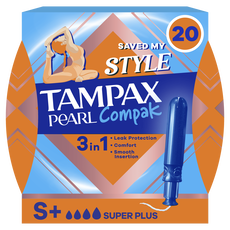 Tampax Pearl Compak Super Plus Tampons Met Inbrenghuls 20 Stuks