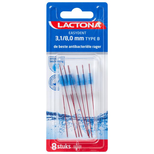 Lactona Easydent 3.1/8.0 mm TYPE B 8 stuks