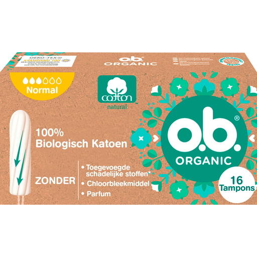 o.b.® Organic Cotton Tampons Normal 16 stuks