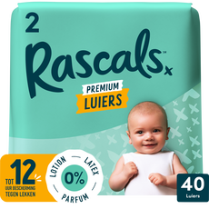Rascals Premium Luiers Maat 2 4-8 KG 40 stuks