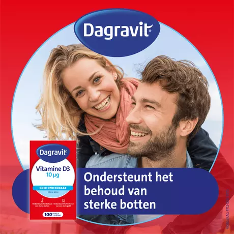 Dagravit Vitamine D3 10 μg Parels 100 stuks