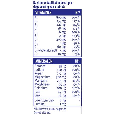 Davitamon Compleet Man Tabletten