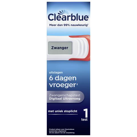 Clearblue Zwangerschapstest Digitaal Ultravroeg 1 Stuk
