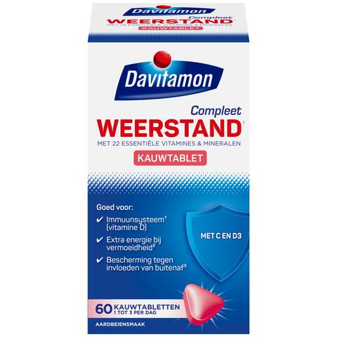 Davitamon Kauw Aardbei 60 NL