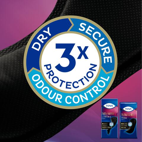 TENA Silhouette Noir Inlegkruisjes 26 stuks