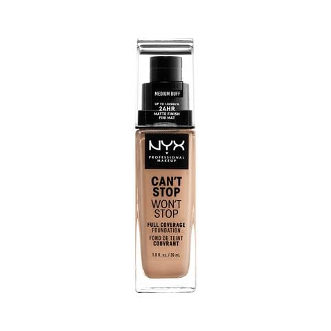 NYX Professional Makeup Can't Stop Won't Stop Foundation  Medium Buff CSWSF