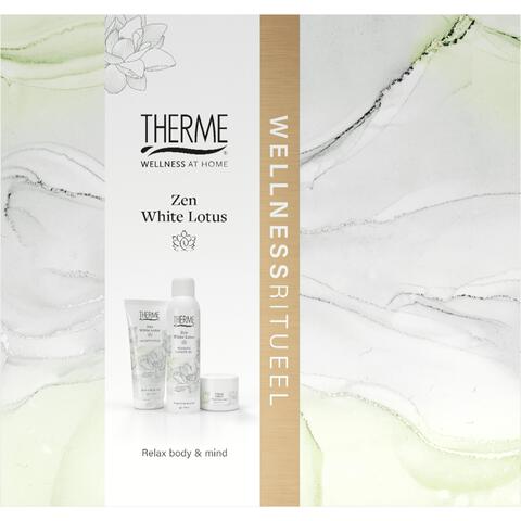 Therme Zen White Lotus Scrub 200ml + Butter 75g + Foam 200ml Geschenkset