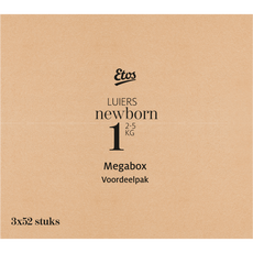 Etos Woezel & Pip Luiers Newborn Megabox Maat 1 2-5 kg 156 stuks