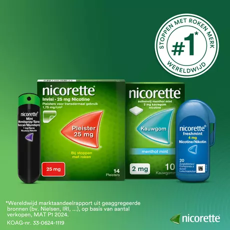 Nicorette Freshmint Mondspray Stoppen met Roken 1 MG Nicotine 2 x 13,2 ML