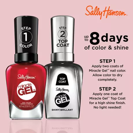 Sally Hansen Miracle Gel Nagellak 680 Rhapsody Red Rood 14,7 ML