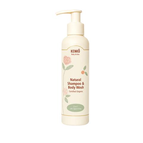 Kenkô Baby & Kids Natural Shampoo & Body Wash Rose Cosmos Organic 150 Ml