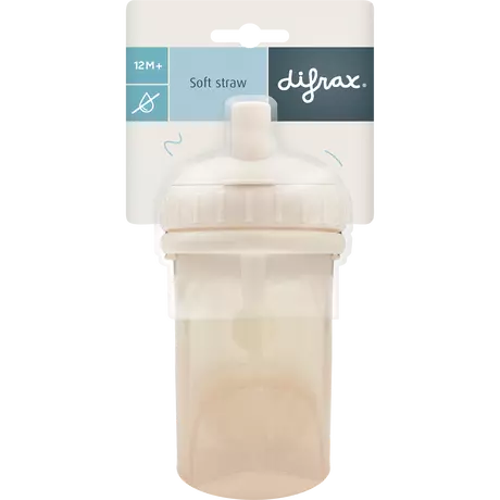 Difrax Anti-Lek Rietjesbeker Ivory 