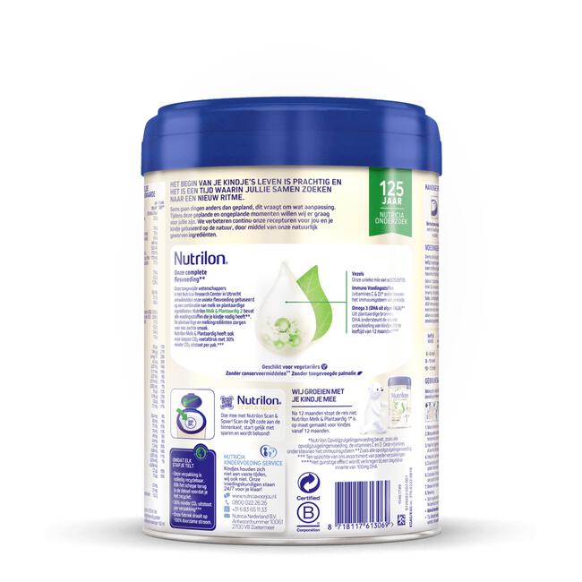 Nutrilon Melk & Plantaardig 2 800 GR