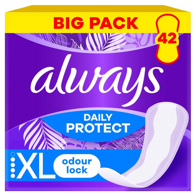 Always Daily Protect Inlegkruisjes Extra Long 42 Stuks