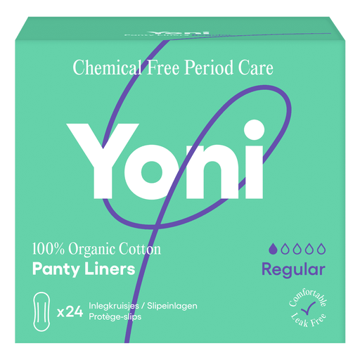 Yoni Inlegkruisjes Regular 100% Biologisch Katoen 24 stuks