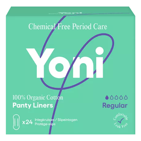 Yoni Inlegkruisjes Regular 100% Biologisch Katoen 24 stuks