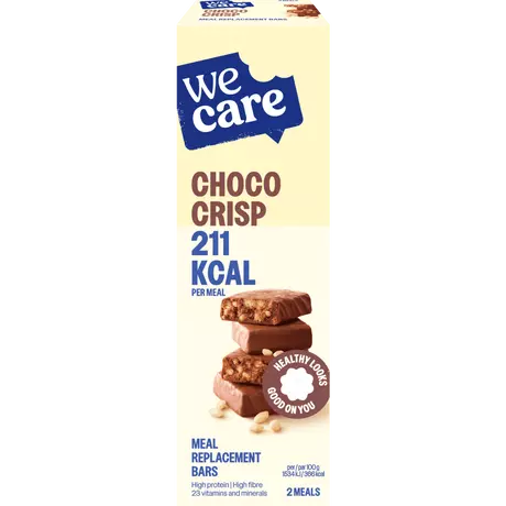 WeCare Bars Choco Crisp 2 stuks