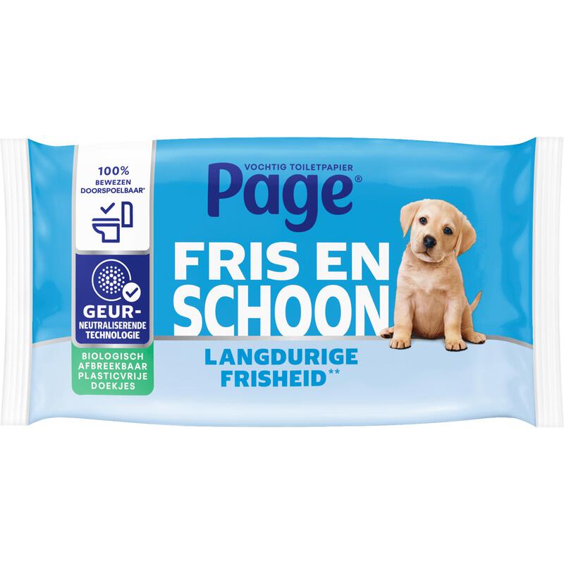 Page Fris & Schoon Vochtig Toiletpapier