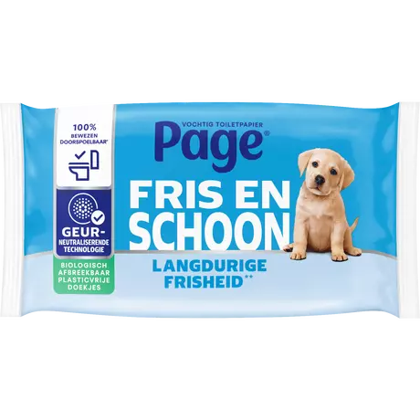 Page Fris & Schoon Vochtig Toiletpapier