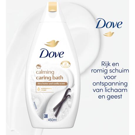 Dove Caring Bath Sheaboter & Vanille Badcrème 450 ml
